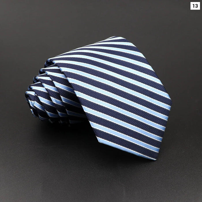 Classic Stripe Necktie Mens Wedding Tie