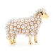 2 Colour Pearl Sheep Brooch Fun Animal Party Pin