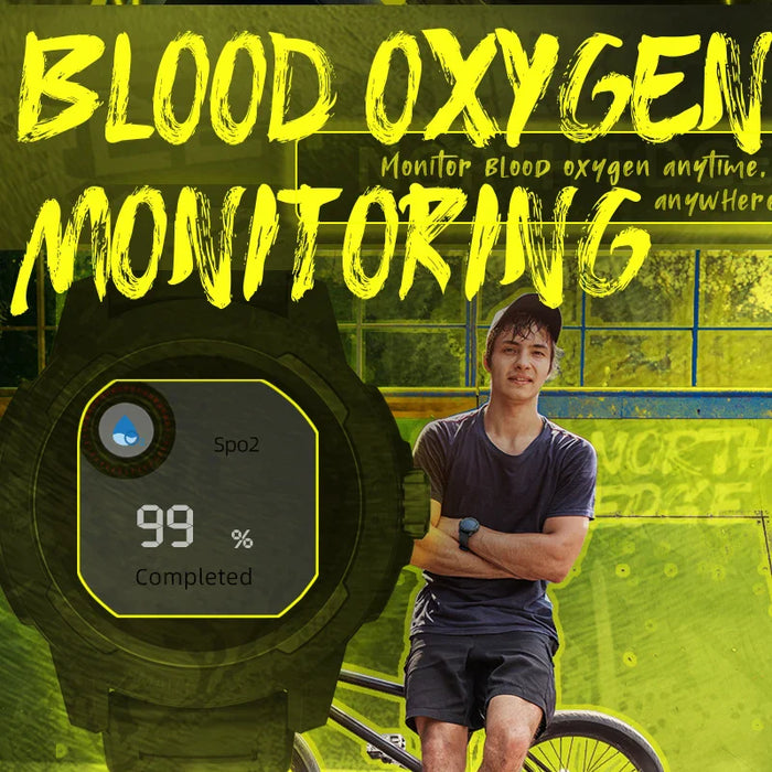 Unisex Full Touch Screen Heart Rate Blood Pressure Blood Oxygen Monitor Sports Smart Watch For Android & Ios