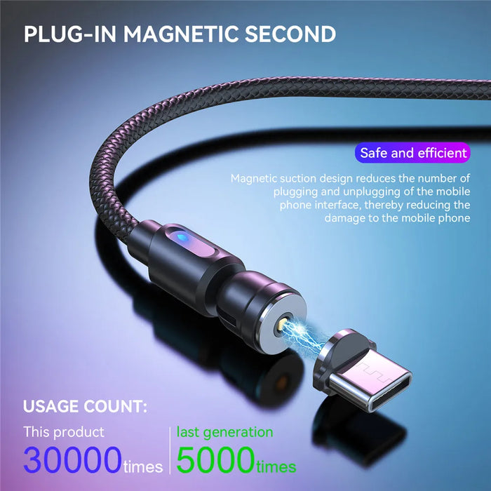 Fast Charge Magnetic Usb Type C Cable