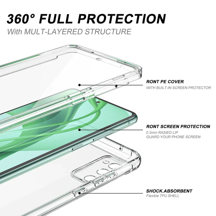 Clear Shockproof Case For Samsung S20 Fe 360 Full Body Protection