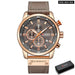 Fashion Leather Strap Quartz Men Watches Casual Date