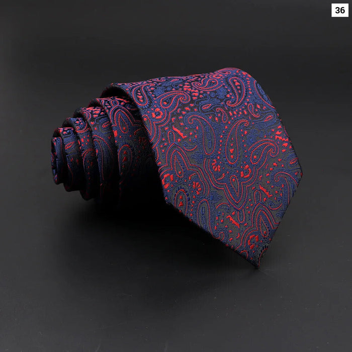 Mens Jacquard Striped Tie For Business Weddings And Daily Wear