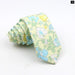 Floral Tie For Men Classic Cotton Necktie Weddings