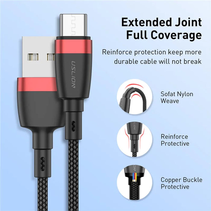 3A Fast Charging Usb C Cable For Samsung Xiaomi