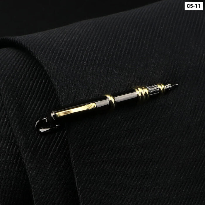 Mens Tie Clips 28 Designs Car Saxophone Glasses Feather Shape Wholesale Retail Arrow Clip