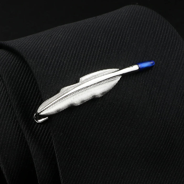 Mens Tie Clips 28 Designs Car Saxophone Glasses Feather Shape Wholesale Retail Arrow Clip