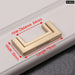 Zinc Alloy Hidden Wardrobe Handles