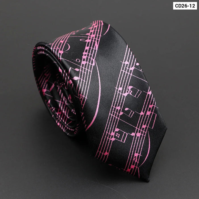 Musical Notes Tie Elegant And Trendy Gift For Music Lovers