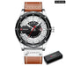 Casual Fashion Leather Chic Luminous Hands Quartz Men’s