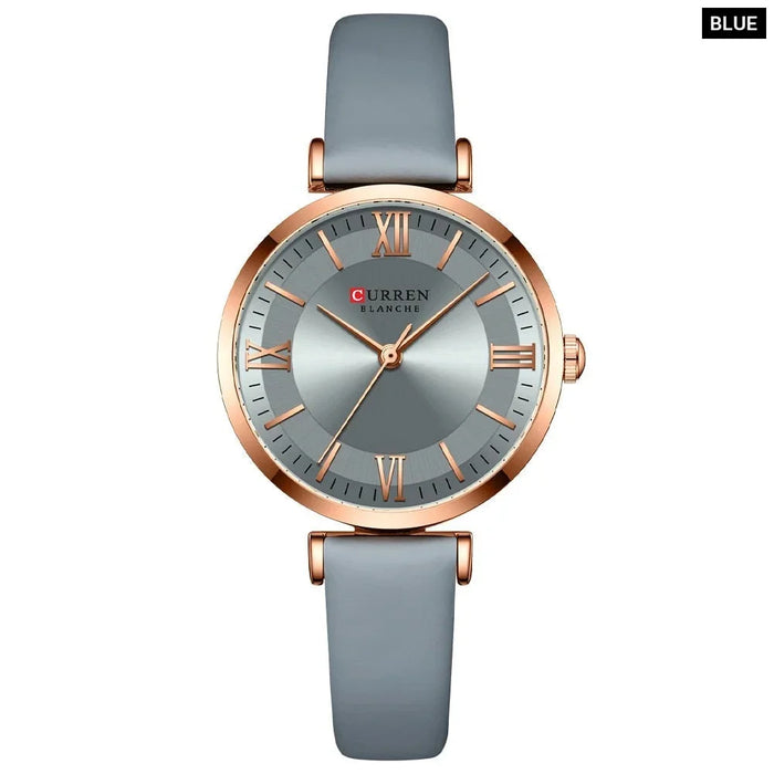 Simple Elegance Quartz Leather Wrist Watches For Women