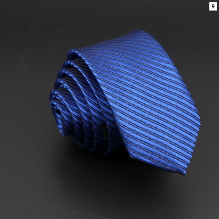 Classic Striped Neck Tie Business And Wedding Accessory