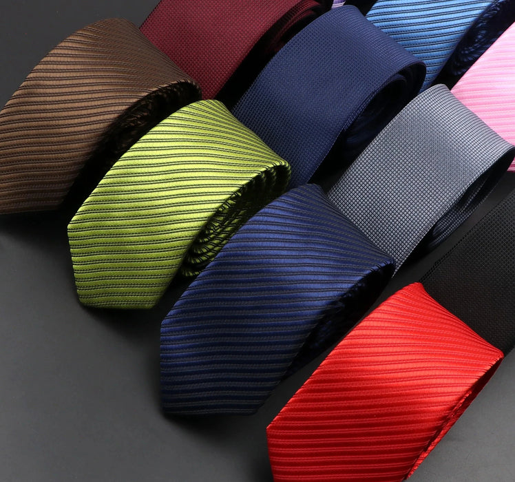 Classic Striped Neck Tie Business And Wedding Accessory