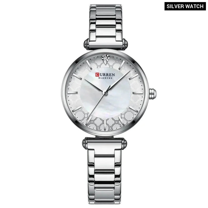 Watches Women Fashion Thin Quartz Wristwatch With Charming Stainless Steel Bracelet