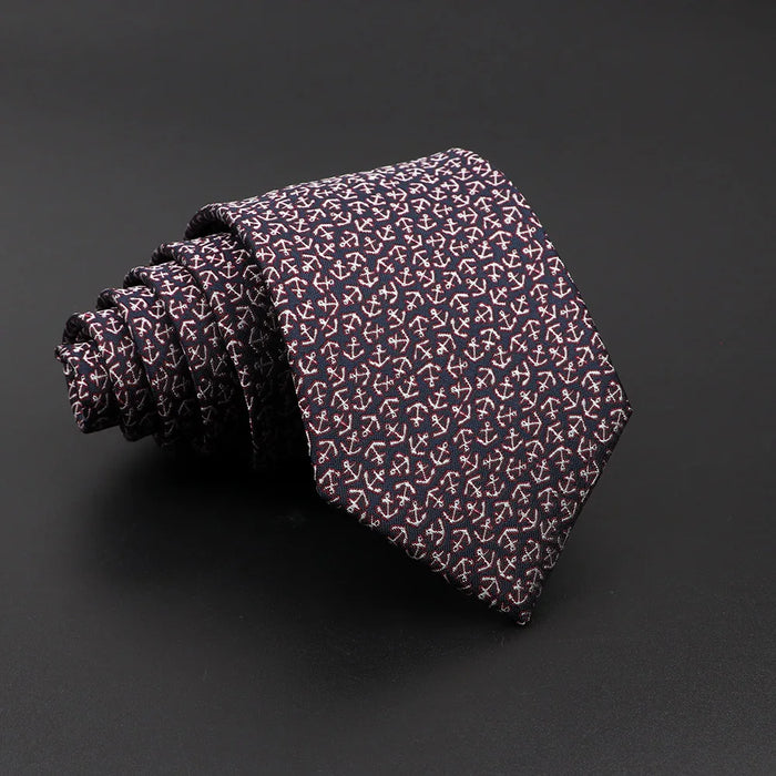 Classic Dots Neck Ties Red Blue 8Cm For Mens Business And Wedding Attire