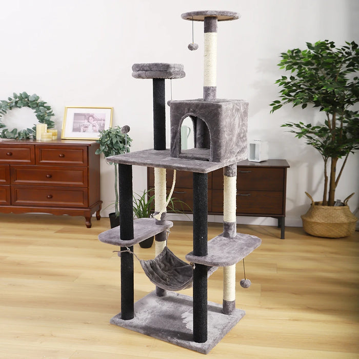 Quick Ship Cat Tree Plush Condo Scratching Posts