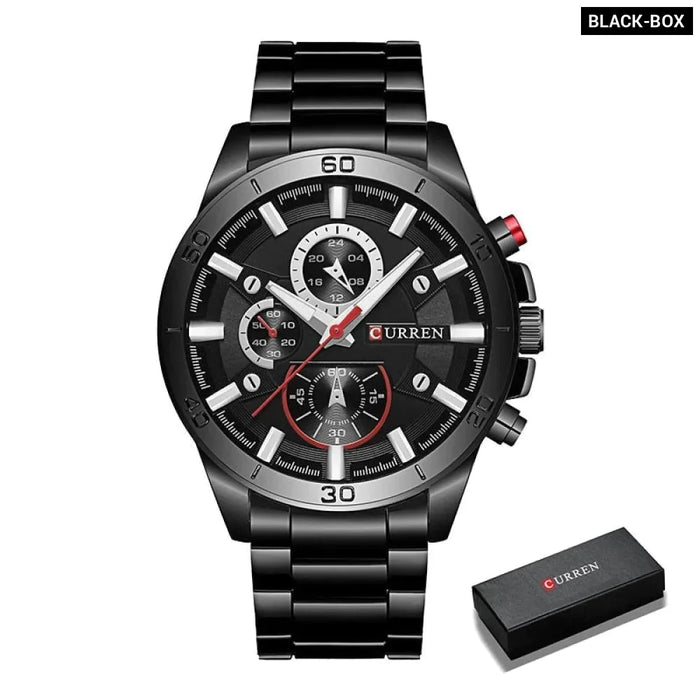 Waterproof Full Steel Men Military Wristwatches