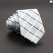 Classic Plaid Neck Tie Jacquard Woven Polyester Wedding