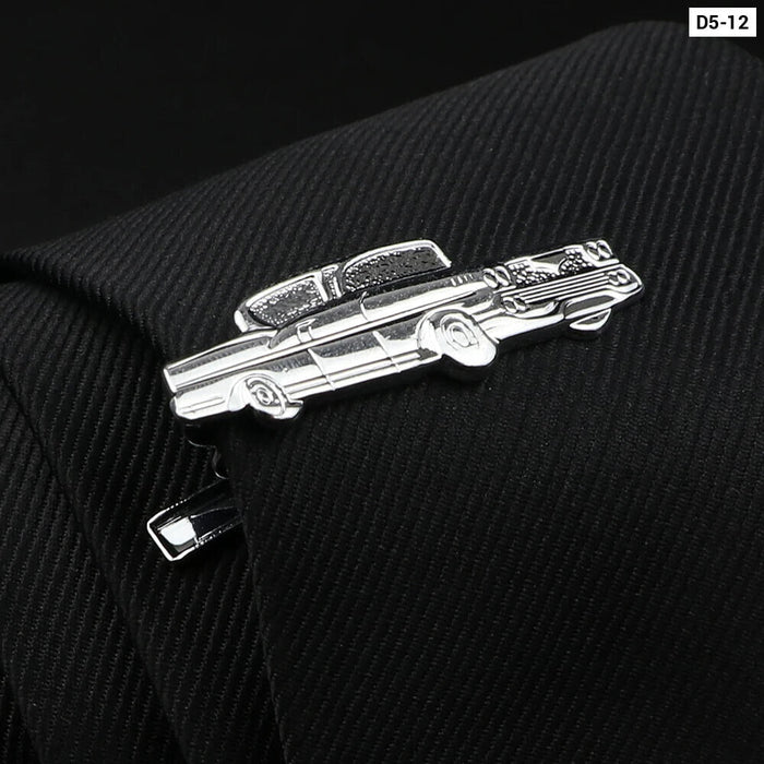 Stainless Tie Clip Set Mens Gift