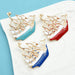 Enamel Sailboat Brooch 3 Colours