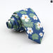 Floral Tie For Men Classic Cotton Necktie Weddings