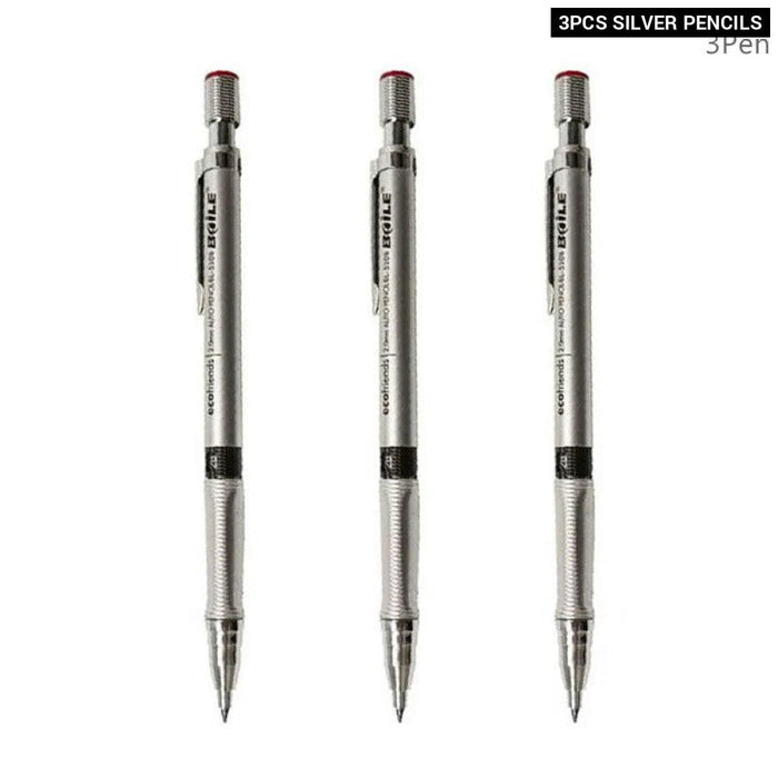 2.0Mm Mechanical Pencil Set With Colour Black Lead Refills For Drafting Writing Crafting Art Sketch