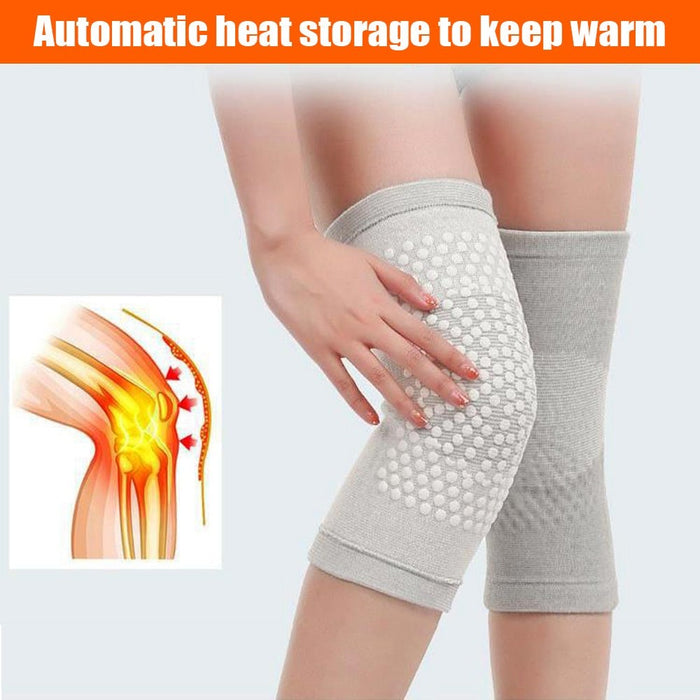 2 Pcs Wormwood Self Heating Knee Sleeve Pad For Arthritis Joint Pain Relief & Tendonitis Injury