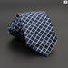 Classic Plaid Neck Tie Jacquard Woven Polyester Wedding