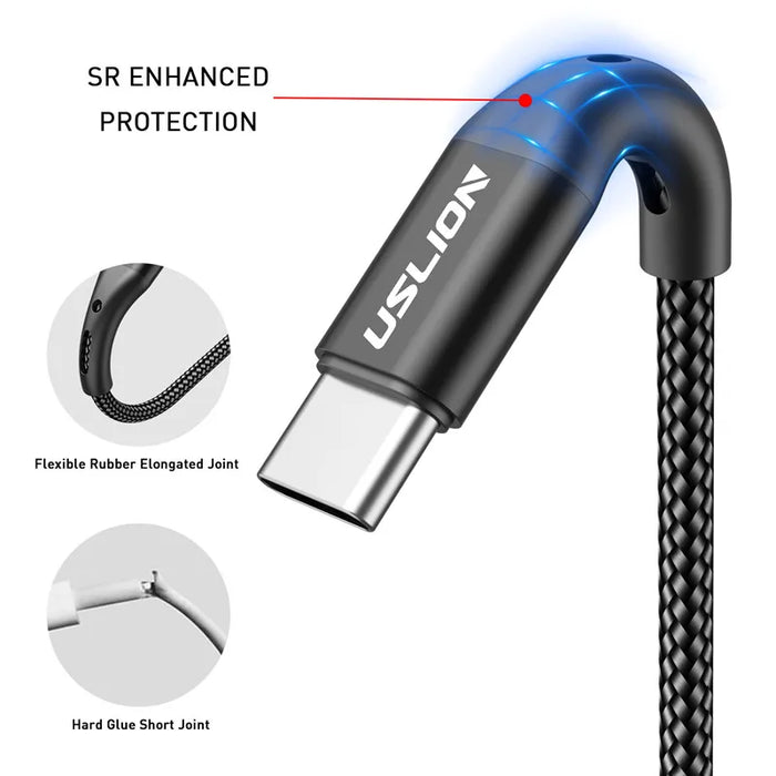 Fast Charging Usb C Cable For Samsung S10 S20 Xiaomi Mi 11