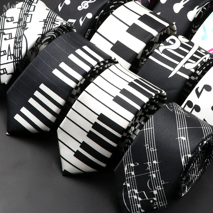 Musical Notes Tie Elegant And Trendy Gift For Music Lovers