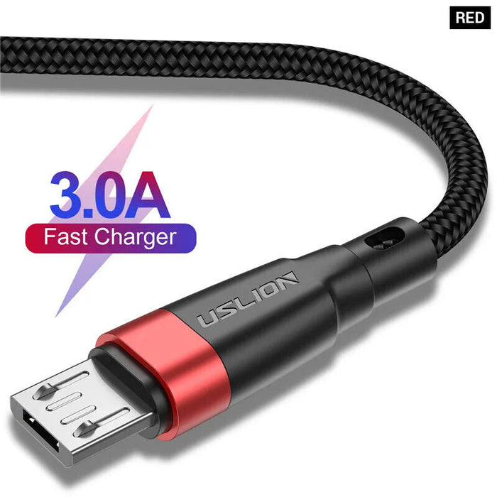 3A Fast Charging Micro Usb Cable For Samsung Xiaomi Redmi Note 4 5