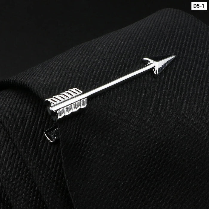 Stainless Tie Clip Set Mens Gift