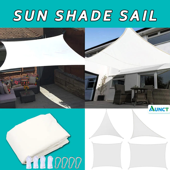 Waterproof Sun Shade Sail Square Rectangle Triangle Garden Terrace Awnings Swim Shade Yard Canopy