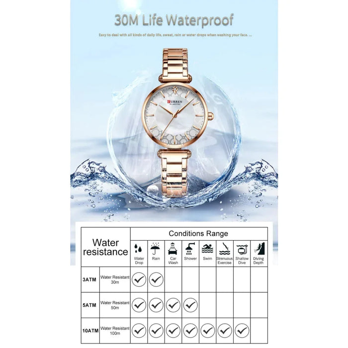 Watches Women Fashion Thin Quartz Wristwatch With Charming Stainless Steel Bracelet