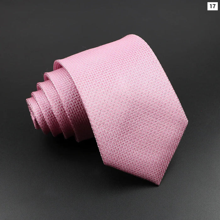 Silk Tie Classic Striped Plaid Necktie For Men 100% Jacquard Woven Business Wedding Party Daily Suit Gift