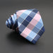 Classic Plaid Neck Tie Jacquard Woven Polyester Wedding