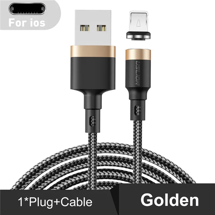 3A Magnetic Fast Charge Cable For Iphone Xs Max Xr 8 7 6S Plus Samsung Xiaomi Huawei