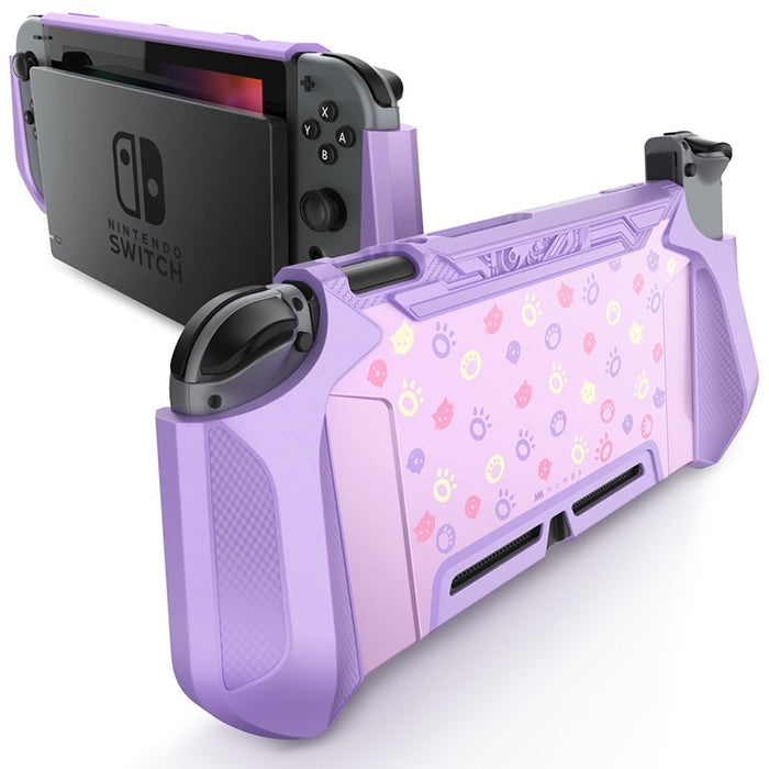 For Nintendo Switch Case MUMBA Series Blade TPU Grip Protective Cover Dockable Case Compatible with Console & Joy-Con Controller