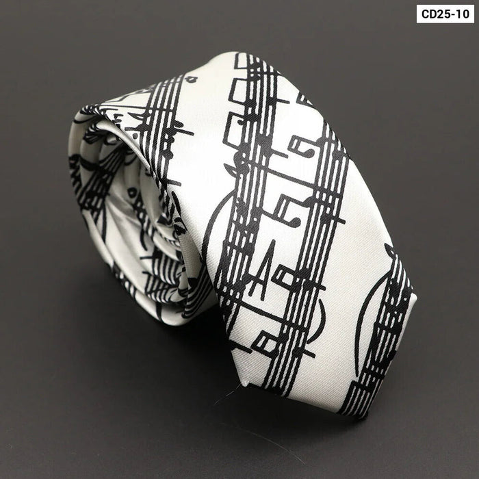 Musical Notes Tie Elegant And Trendy Gift For Music Lovers