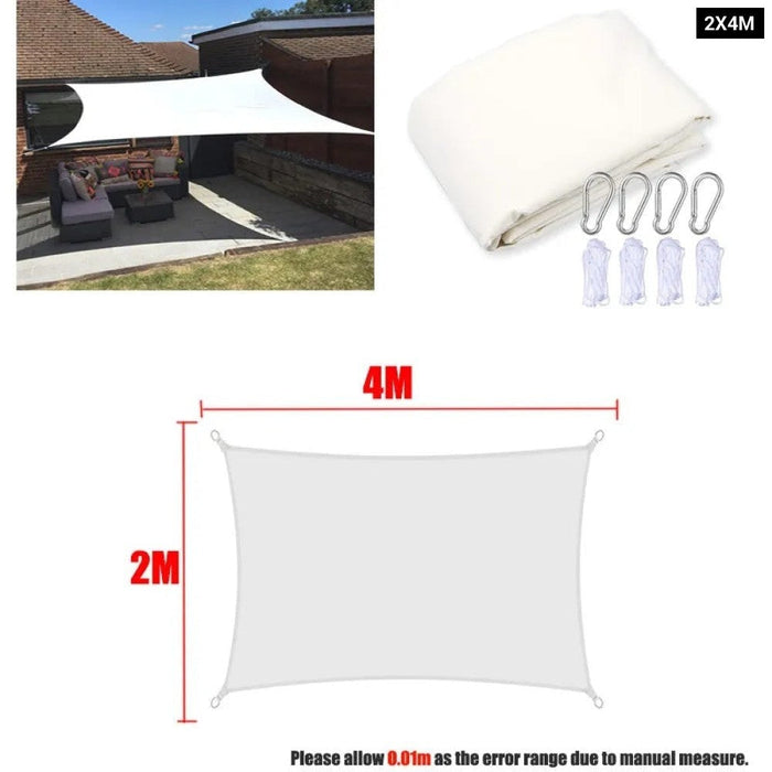 Waterproof Sun Shade Sail Square Rectangle Triangle Garden Terrace Awnings Swim Shade Yard Canopy