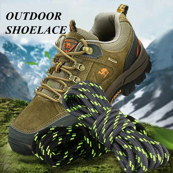 1 Pair 19 Colours Outdoor Hiking Round Sneakers Boots Non-Slip Endurance Shoe Laces 100 120 140 160 Cm