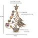 Rhinestone Christmas Tree Brooch 2 Colour