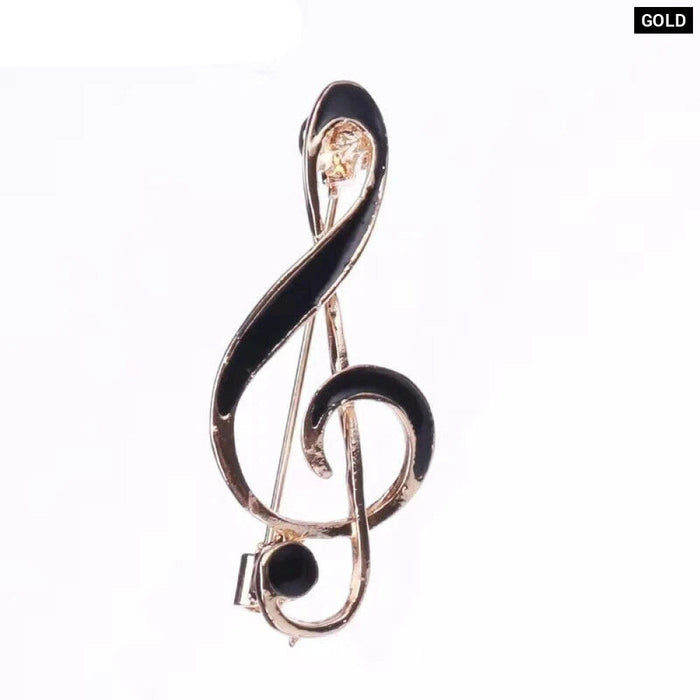 Musical Note Brooch Simple Enamel Pin