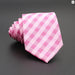 Classic Plaid Neck Tie Jacquard Woven Polyester Wedding