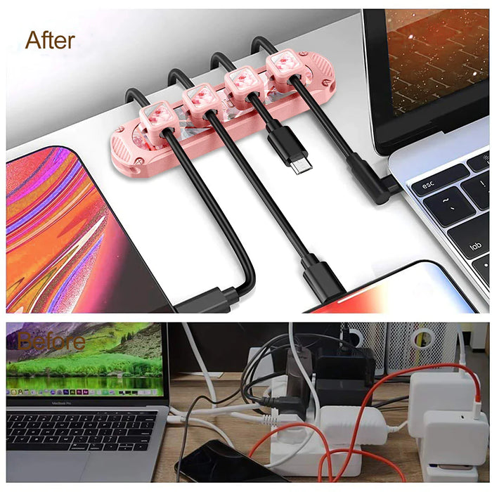 Desktop Cable Clip Magnetic Protector For Usb Charger Cables