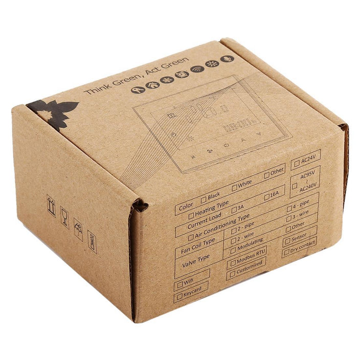 Wifi Touch Thermostat For Heating 16A Load Lcd Display Sensor Clock Temp Week