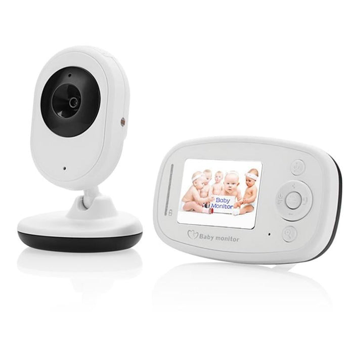 2.4 Inch Lcd 2.4Ghz Wireless Surveillance Camera Baby Monitor With 7-Ir Led Night Vision Two Way Voice Talk White