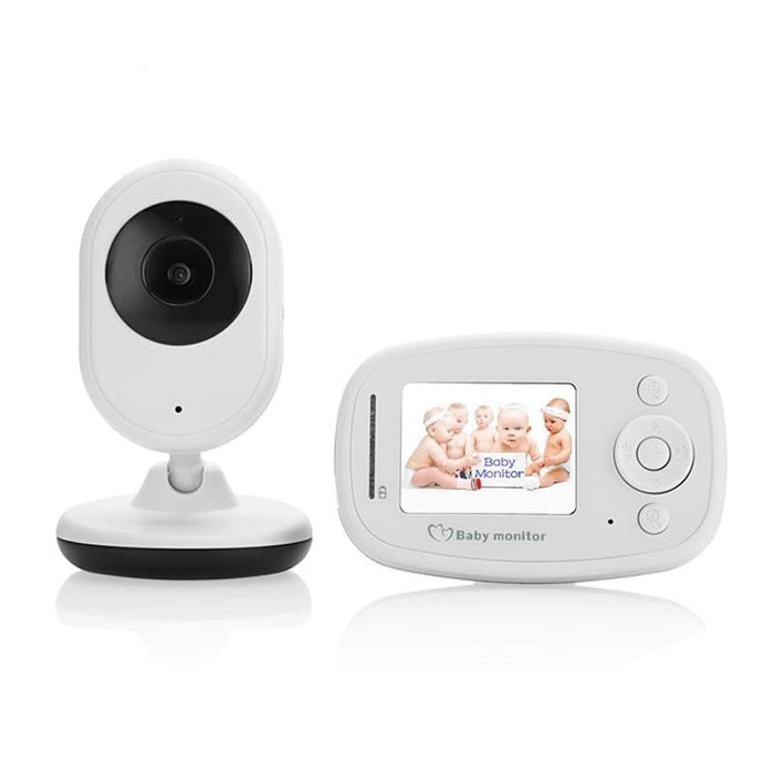 2.4 Inch Lcd 2.4Ghz Wireless Surveillance Camera Baby Monitor With 7-Ir Led Night Vision Two Way Voice Talk White