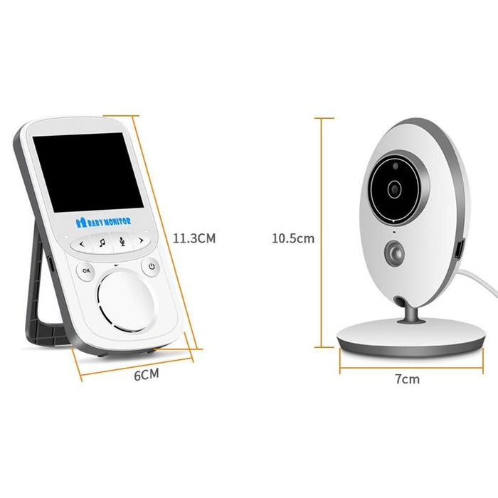 Vb605 2.4 Inch Lcd 2.4Ghz Wireless Surveillance Camera Baby Monitor Support Two Way Talk Back Night Vision White