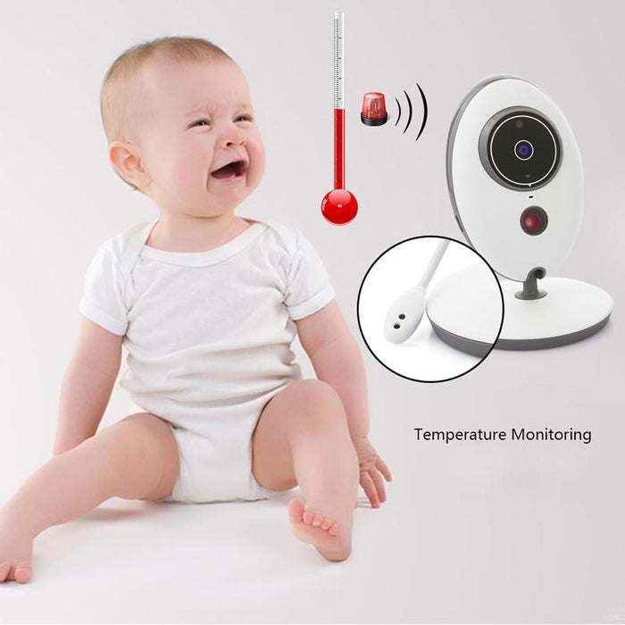 Vb605 2.4 Inch Lcd 2.4Ghz Wireless Surveillance Camera Baby Monitor Support Two Way Talk Back Night Vision White